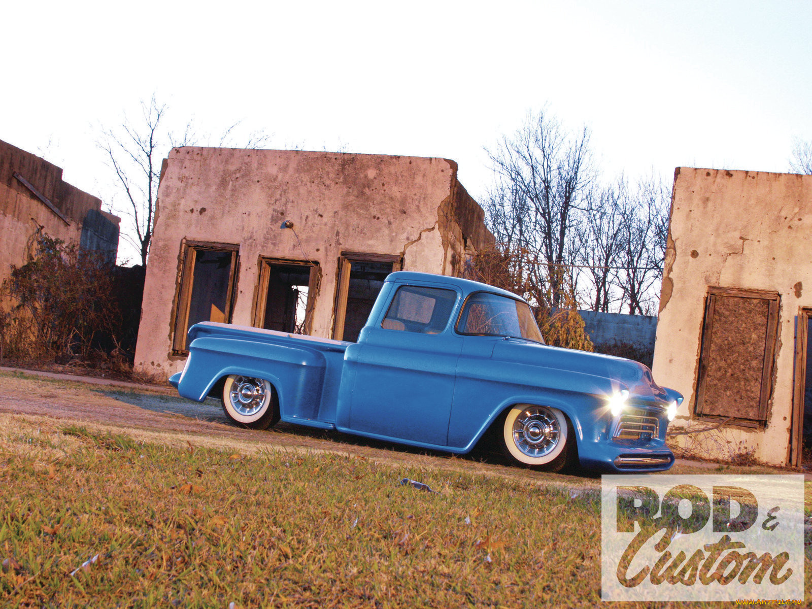 , custom, pick, up, chevy